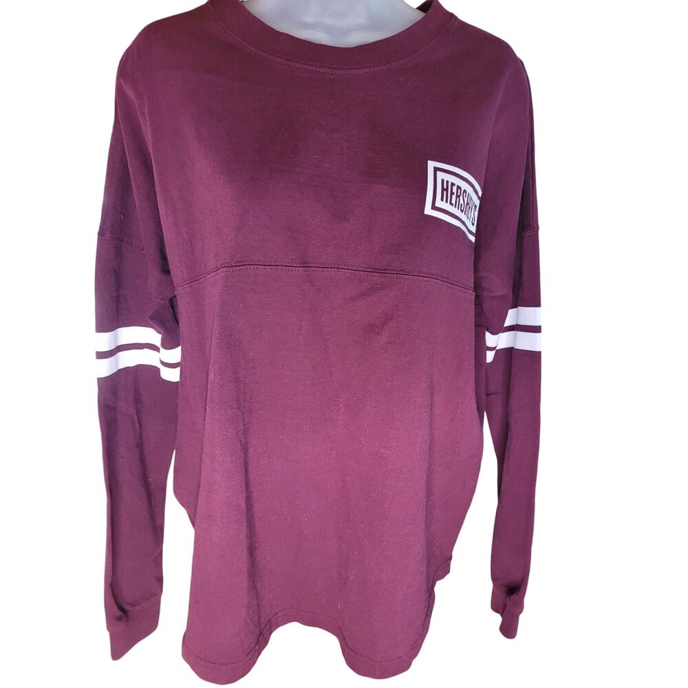 Hersheys Women Shirt Long Sleeve Rare Sz L